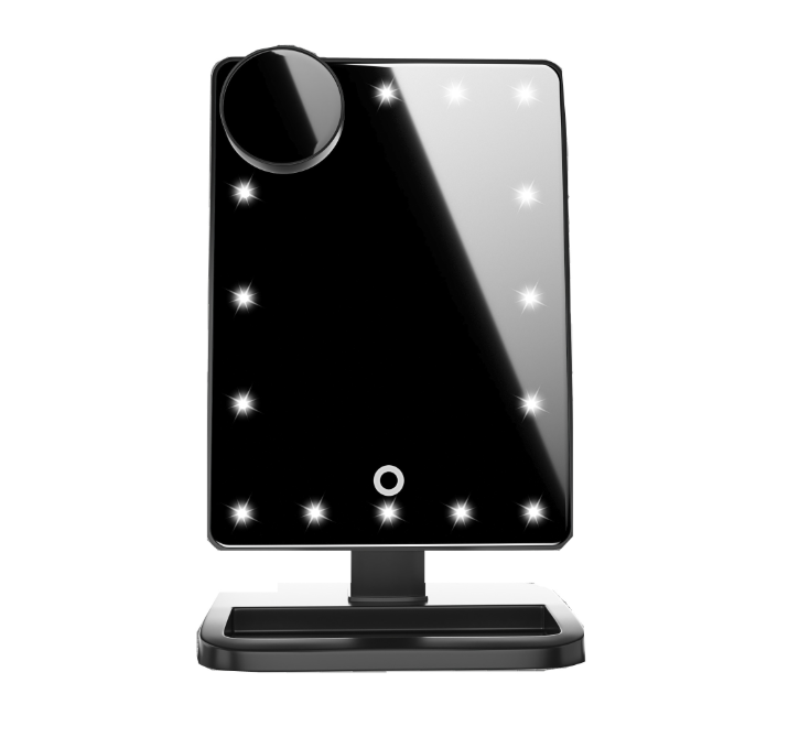 Mirror with LED Light and Bluetooth Speaker